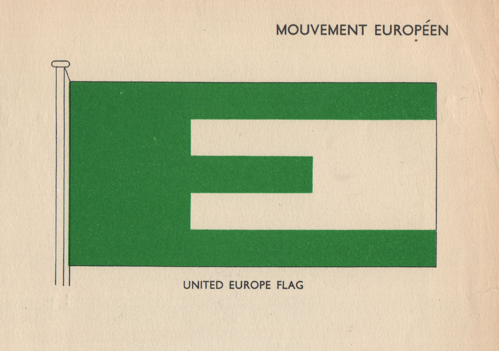 MOUVEMENT EUROPÉEN FLAG. United Europe Flag. EC EEC EU. European Union 1958